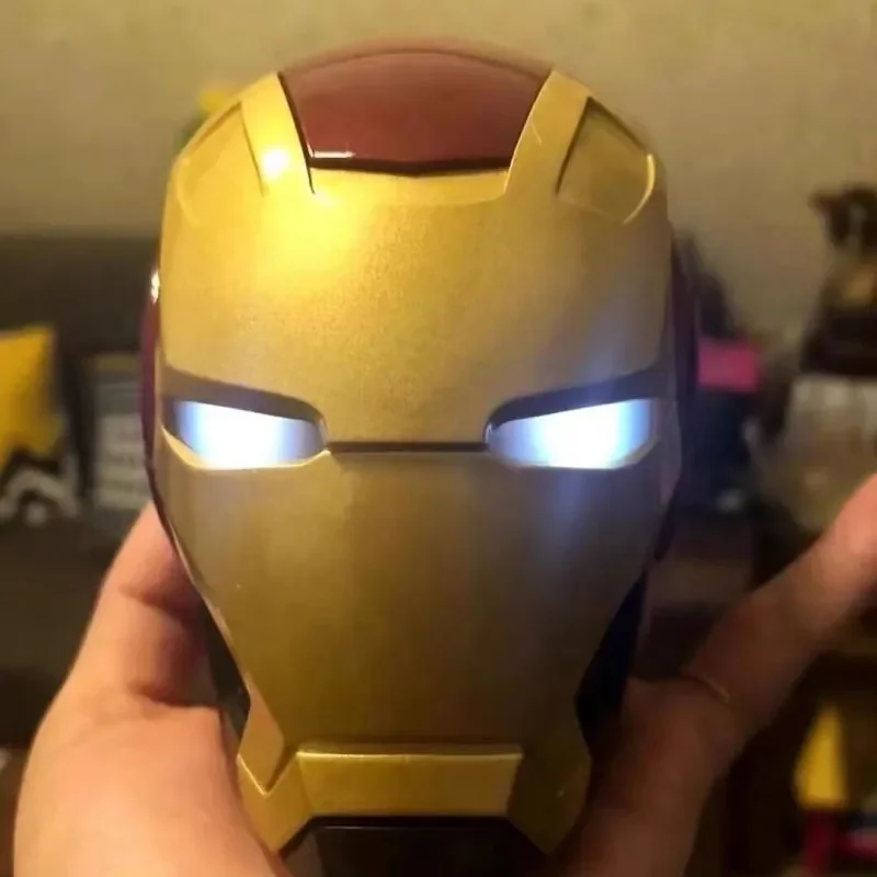 Mini  Deformable Robot Helmet Iron Man The Avengers Bluetooth Small Speaker Wireless  Smart Radio Creative Gift Desktop Decorati