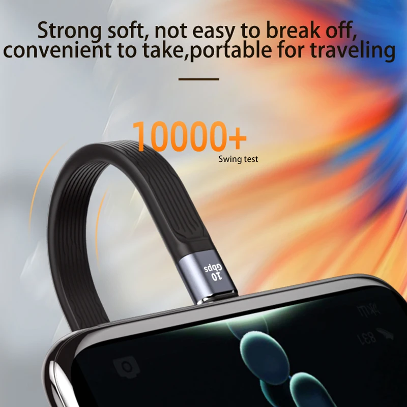 USB 4.0 Gen3 데이터 케이블 4K @ 60Hz 40Gbps PD 100W 5A Thunderbolt 3 유형 C 연장 케이블용, USB C 고속 충전 어댑터 변환기