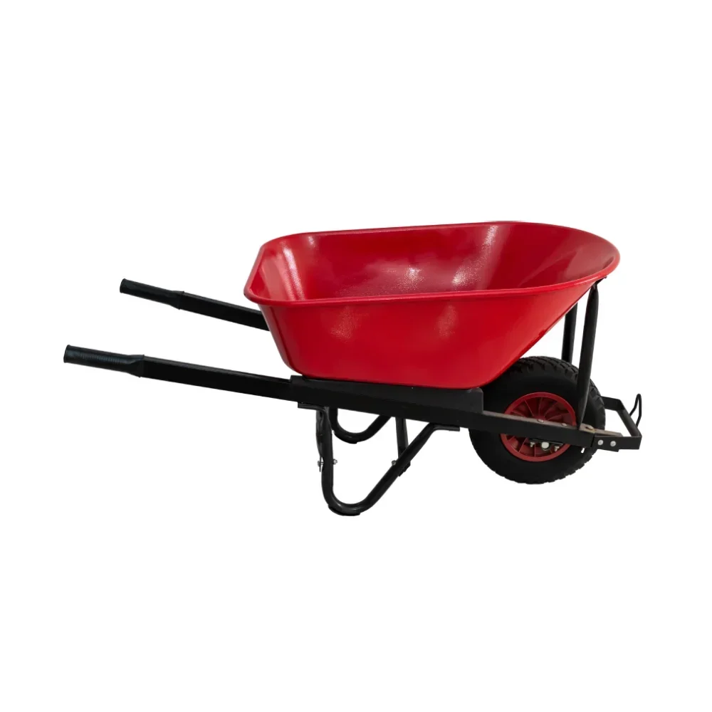 Concrete Steel Tray Construction Heavy Duty Single Wheel Trolley Wheelbarrow