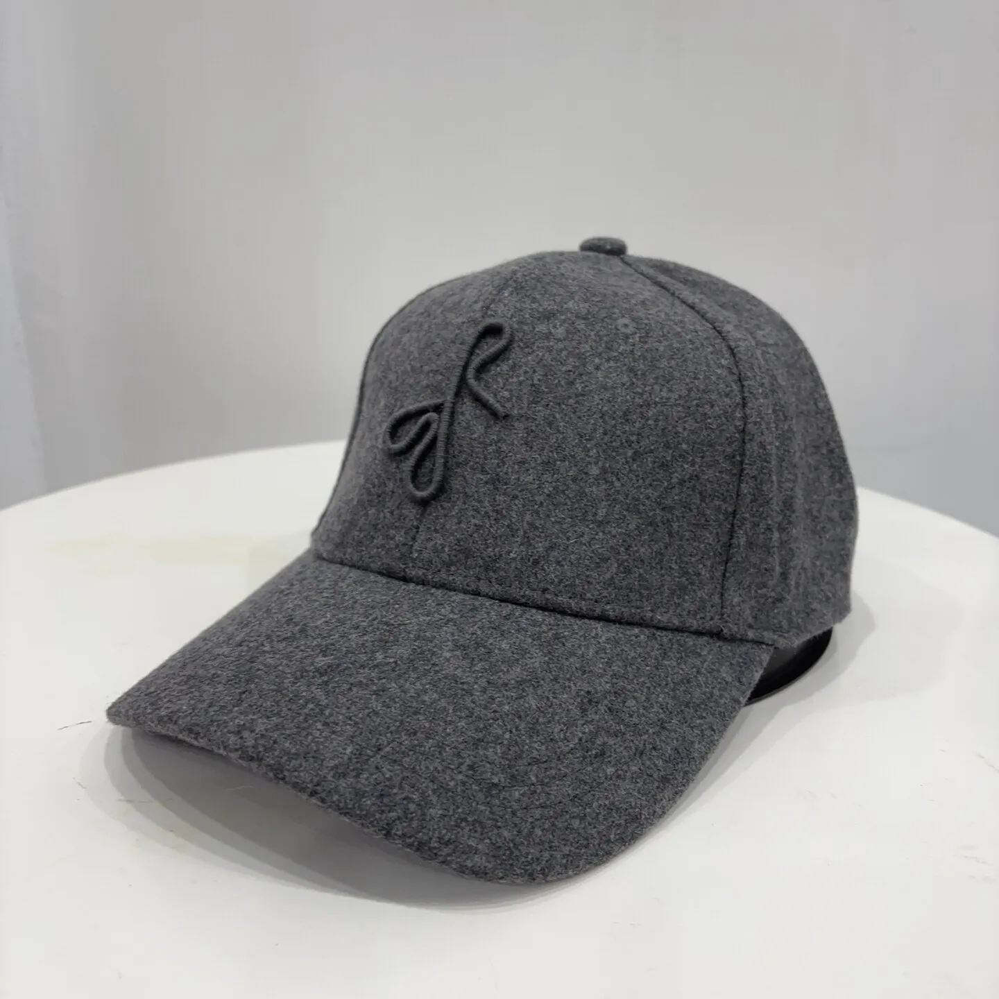 Monogram Woolen British Outdoor Sport Baseball Cap for Men Women Hand-Dyed Dad Hand-Embroidered Letters Hats Chapeau Homme