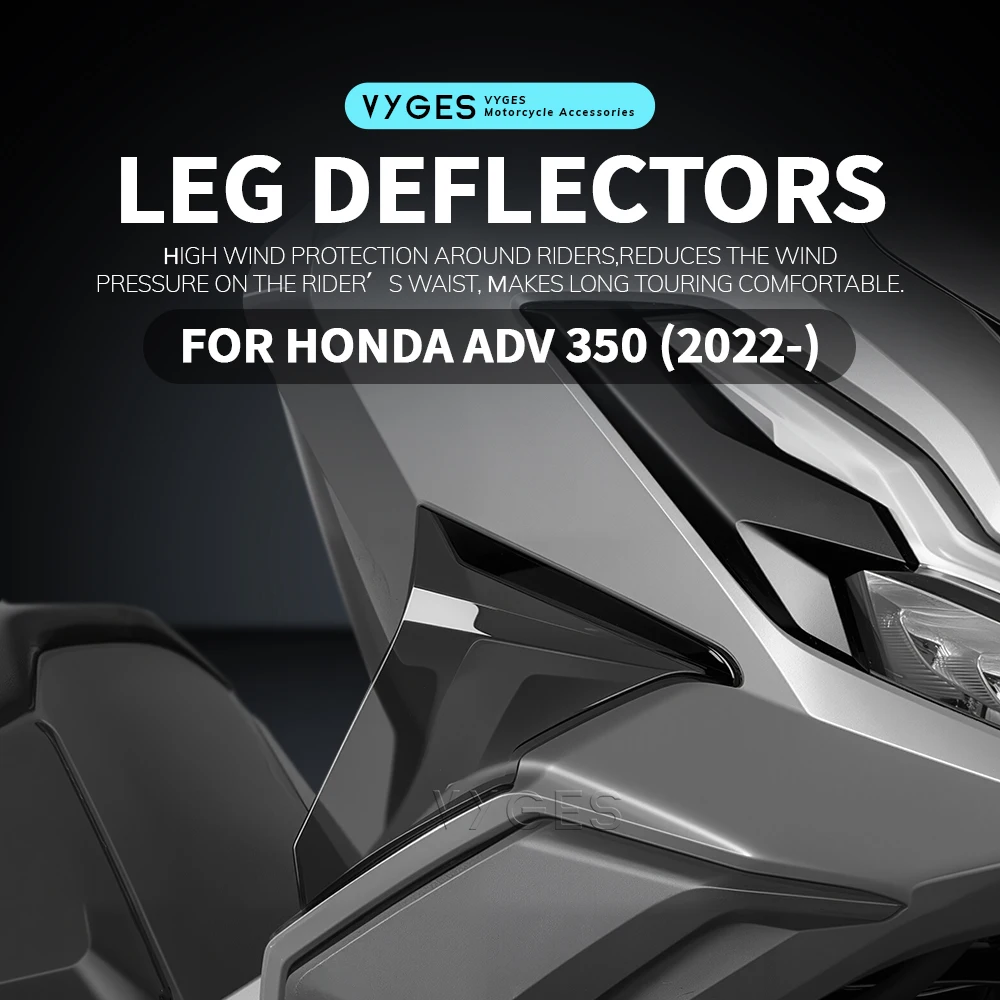 Owiewka na nogę motocyklową, deflektor wiatru, deflektory na nogi, boczne spoilery, deflektor skrzydłowy, szyba przednia do HONDA ADV350 ADV 350 2022-