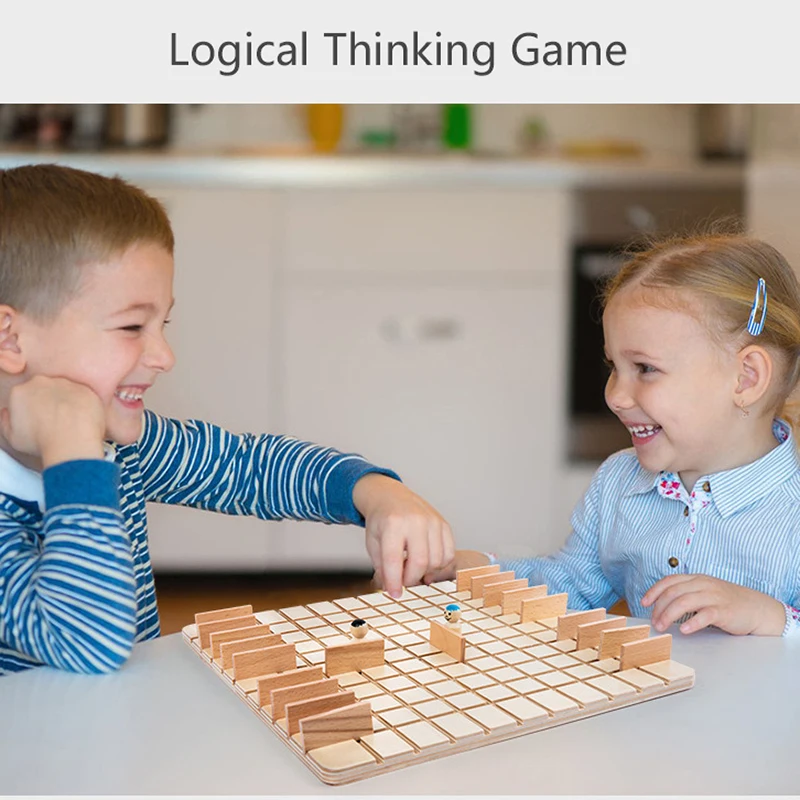 Children Logical Thinking Games Wooden Chess Toys Parent-Child Interactive Board Games Educational Toys For Kids Brain Training