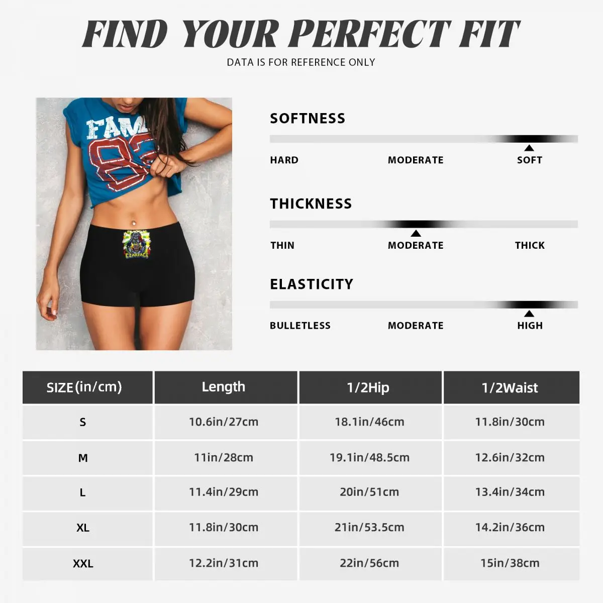 Benutzerdefinierte Czarface Merch Yoga-Shorts für Damen, Fitnessstudio, Workout, Laufen, Sport, Volleyball, Biker-Shorts