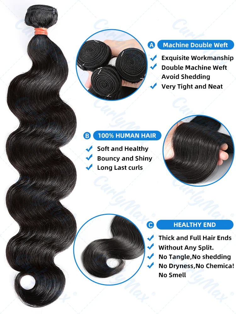 Luvin 28 30 36 Inch Body Wave Bundles Human Hair 100% Brazilian Remy Hair Water Wavy Weave 2 3 4 Hair Extensions Weft deals