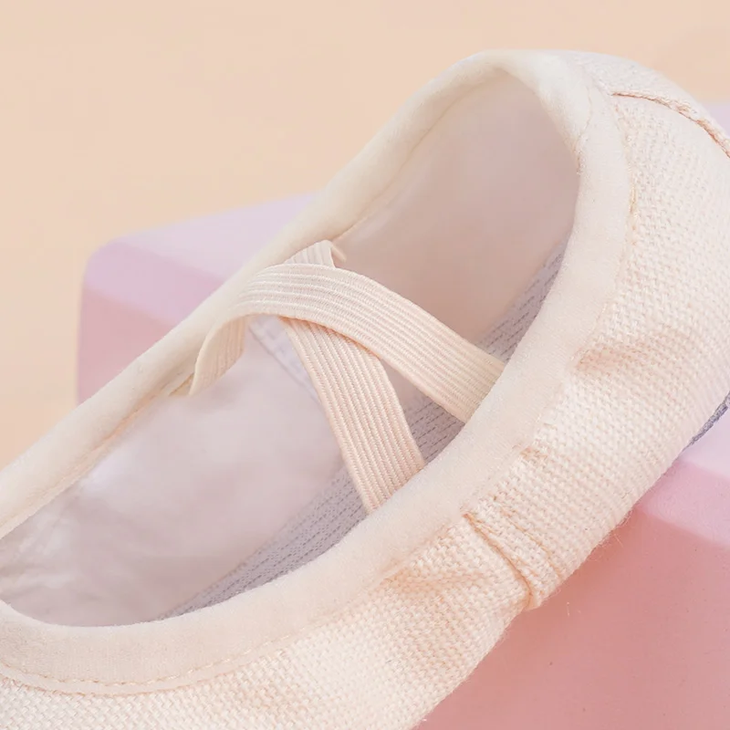 Scarpe da Ballo per Ragazze e Donne, Scarpette da Danza in Tela, Ballerine con Suola Morbida per Bambini e Adulti