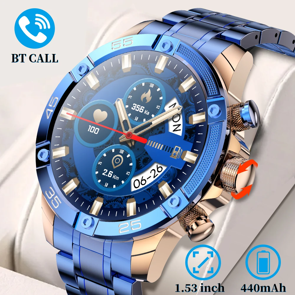 

New Bluetooth Call 100+Sport Mode Smartwatch Men's Android Compatible IOS Fitness Watch IP67 Waterproof Men's Smartwatch 2024