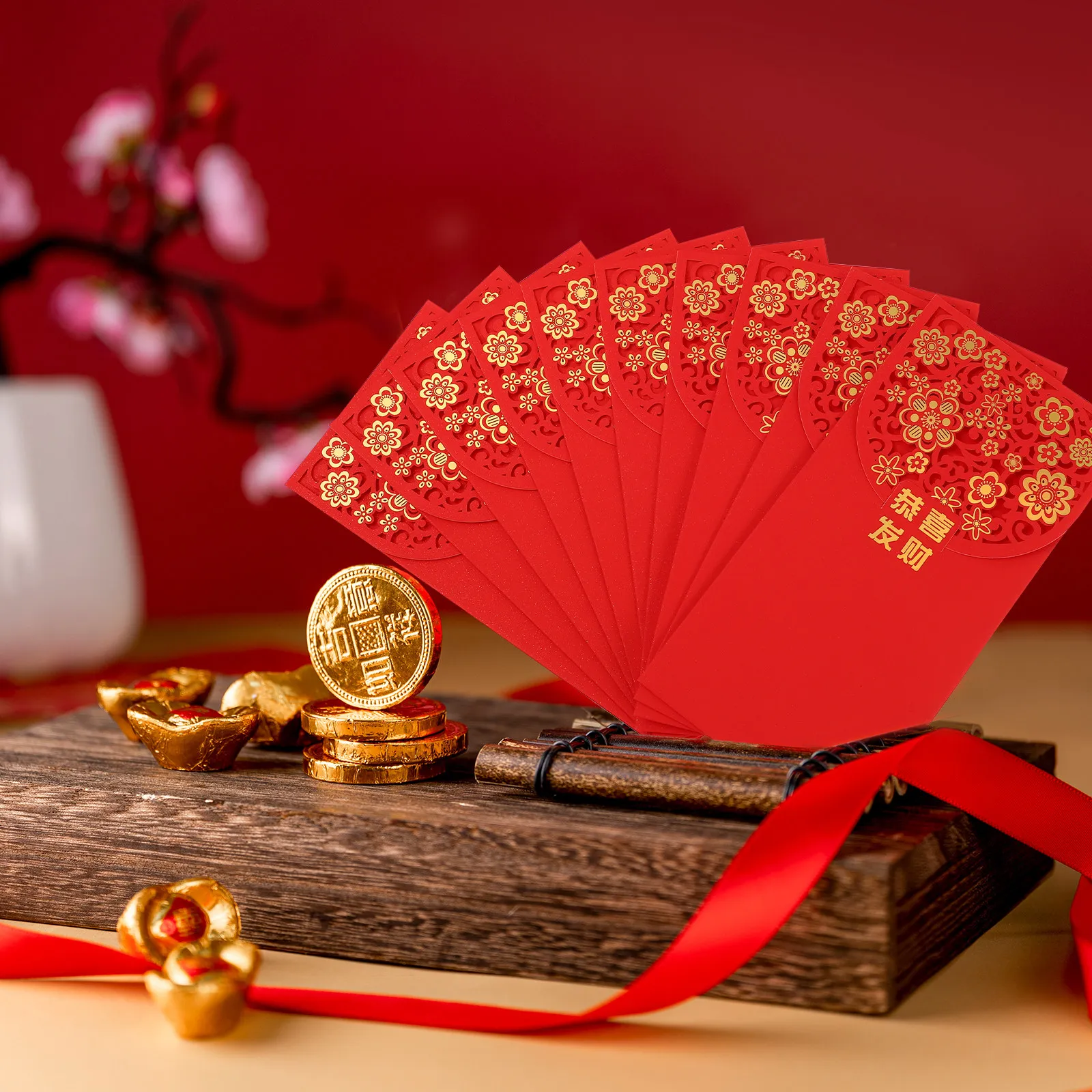 

10Pcs Red Envelopes Creative Spring Festival Red Packets Chinese New Year Traditional Money Packets Decorative New