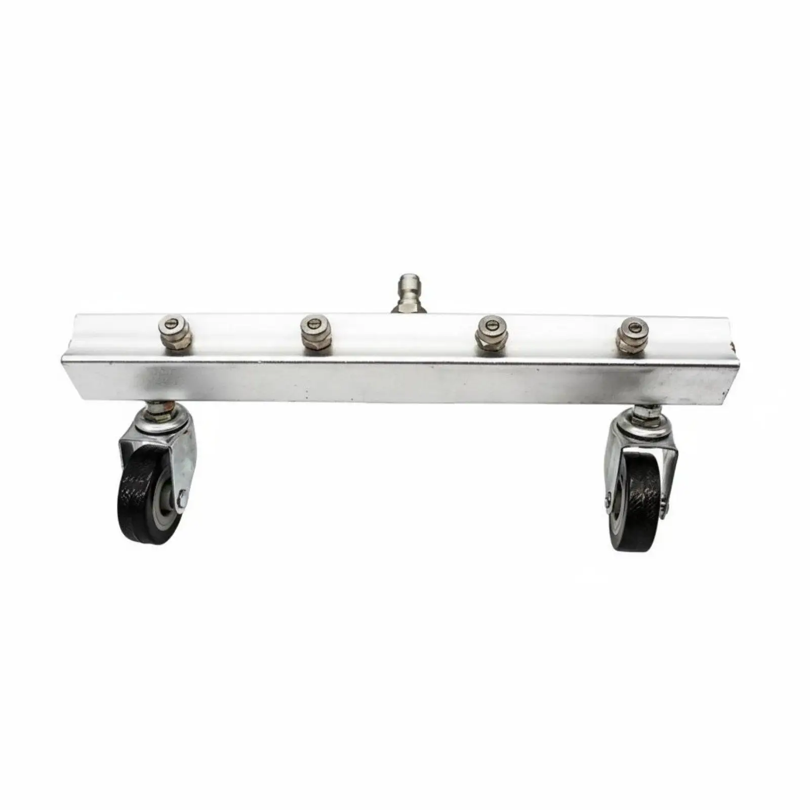 Undercarriage Cleaner Fan-Shaped Spray Car Underbody Washer Roller Wheels Wheeled Pressure Washer Attachment for Maintenance