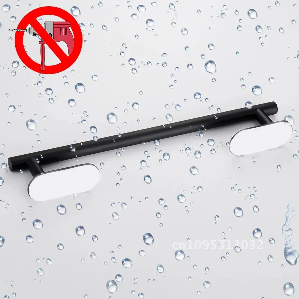 

40cm Stainless Steel Bathroom Towel Rack Holder Drilling Self Home Clothes Wall-Mounted Hanger Shelf Bath Towel Rack No Adhesive