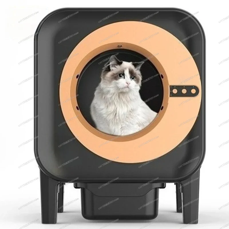 Fully Enclosed Large Capacity Smart Automatic Cat Litter Box, APP Remote Control with Built-In Camera, Self-Cleaning Pet Toilet
