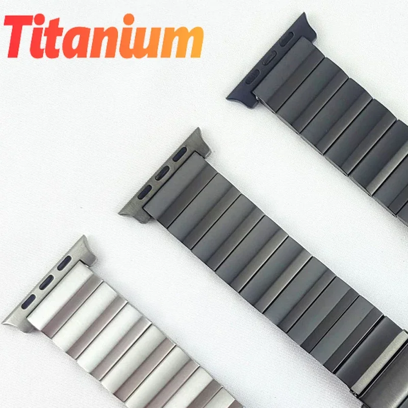 Titanium Adapter Connector for Apple Watch Band Ultra 2 49mm 45mm 44mm 41mm 42 38 40mm Pin for IWatch 9 8 7 6 5 4 SE Accessories