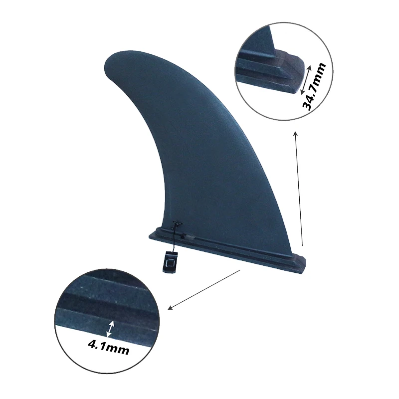 SUP Surf Water Wave Fin Accessories Stablizer Stand Up Paddle Board Surfboard Detachable Slide-in Inflatable Fishing Boat 9 Inch