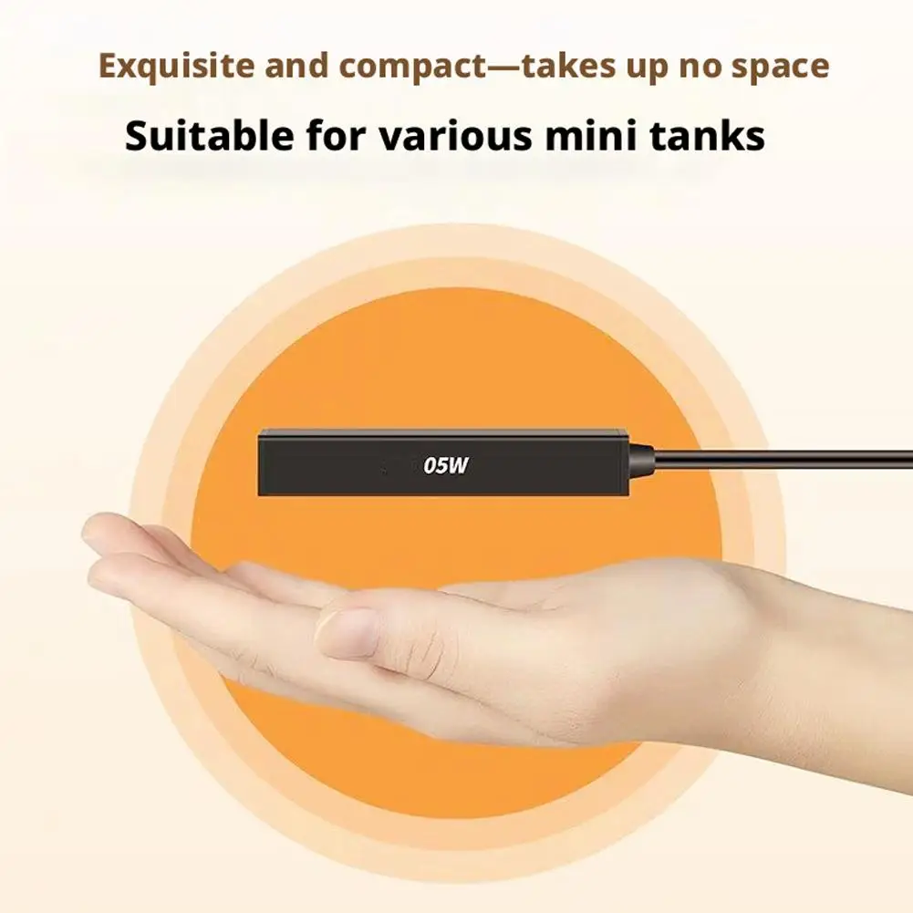 Mini-Aquariumheizgerät, USB-betrieben, Tauchheizstab für Fischbecken, Konstanttemperaturregler für Betta-Kleinaquarien – Detail 9