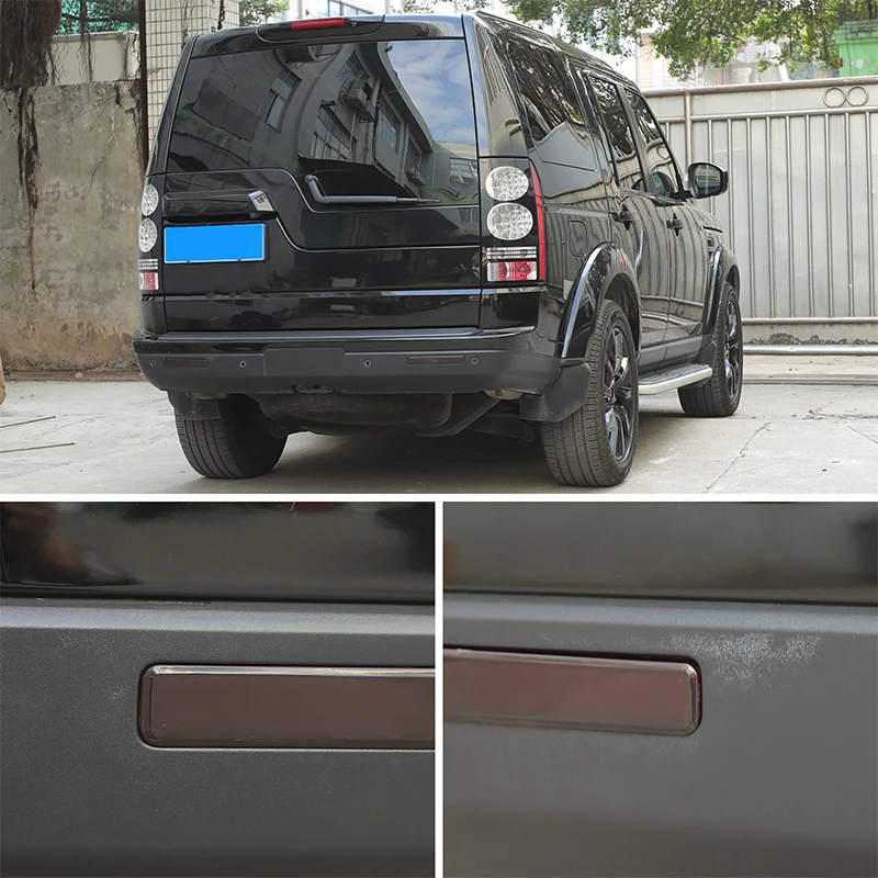 

Для Land Rover Discovery 4 2010-2016: прозрачные серые накладки на задние противотуманные фары (дымчатые), аксессуары для автомобиля