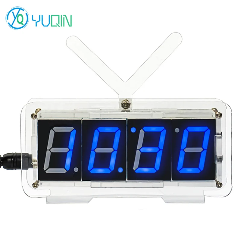 DIY ساعة إلكترونية رقمية DIY مجموعة لحام، عرض الوقت تاريخ درجة الحرارة STC رقاقة واحدة الحواسيب الصغيرة