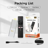 Android 14 TV Stick TV98 ATV TV Box Allwinner H313 2.4G 5G Wifi Support OTA 8K Player BT5.0 2GB 8GB Voice remote 4K Set Top Box