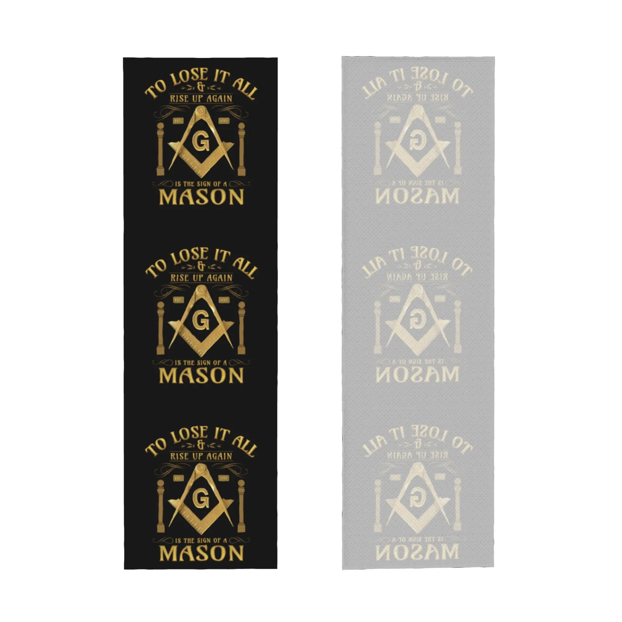 Cold Exercise Towel Sign Of A Mason Masonic Freemason Beach Sports Yoga Towel Camping Towel Refreshing Sports Scarf Face Towels