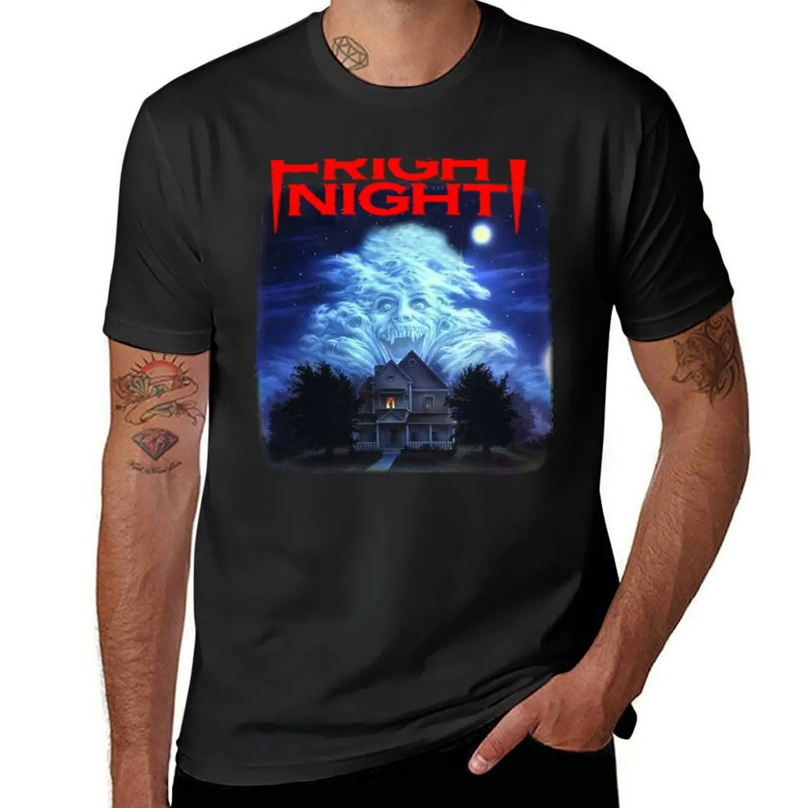 Fright Night (Grunge) Transparent T-Shirt customs design your own graphics plain new edition heavy weight t shirts for men