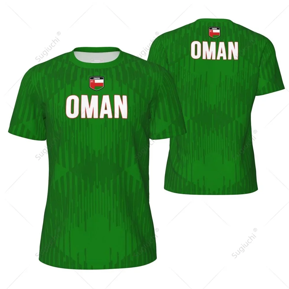 OMAN Flag 3D Print Sport Quick-dry Breathable Men T-shirt Outdoor Loose Casual Team Jersey Short-sleeve Parent-child Top Clothes