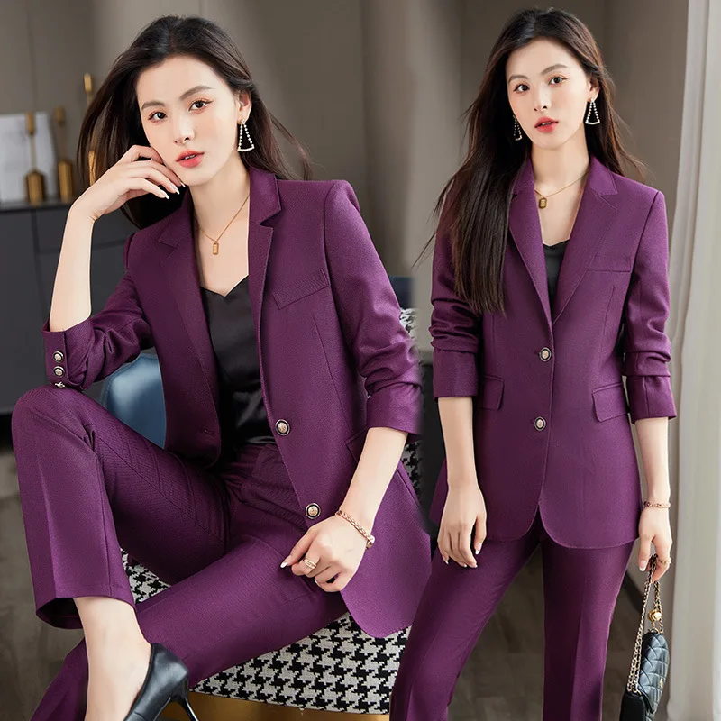 Business Suit Ladies2024Early Autumn New Workplace Lightly Mature Women's Clothing Temperament Goddess Style Two-Piece Set