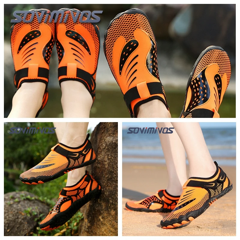 High Quality New Style Water Men Beach Shoes Mens Upstream Aqua Shoes Man Quick Dry River Sea Slippers Diving Swimming Socks 47