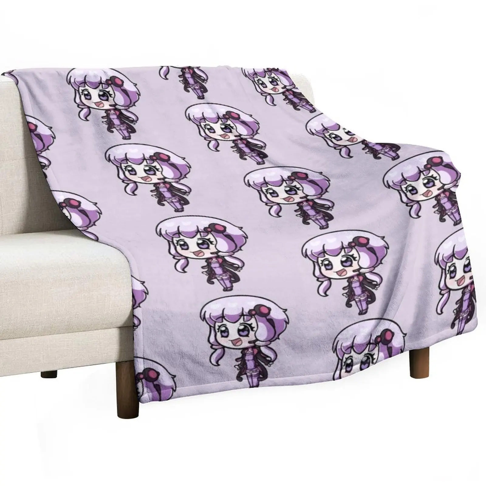 ゆずきゆかり-ボーカロイド-スローブランケット-装飾ソファ-バレンタインギフトアイデア-ベビーフランネル生地ブランケット