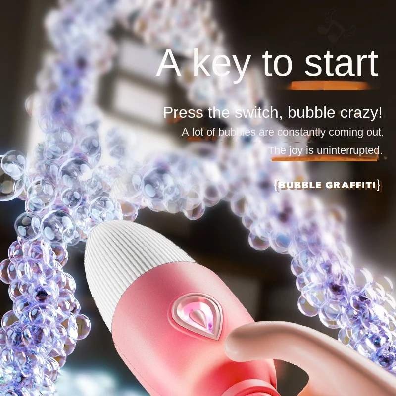 เด็ก Magic Bubble ปากกา DIY Graffiti อัตโนมัติ Bubble Machine สบู่ Bubble สเปรย์ Bubble Machine สําหรับ Boys & Girls ของเล่น