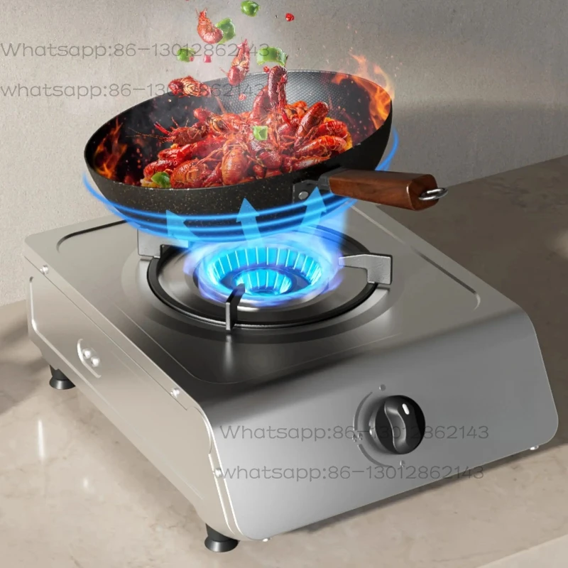 Single Burner Household Single Head Gas Stove Desktop Single Eye High Flame Stove Natural Liquefied Gas