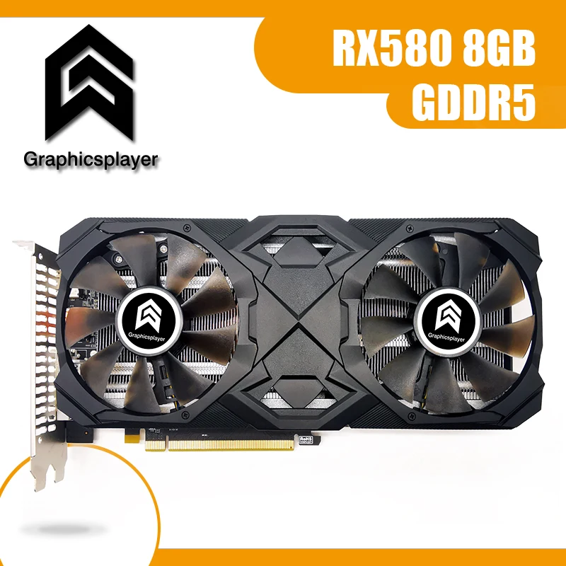 Schede grafiche graphsplayer 8GB serie RX 580 256Bit 2048SP GDDR5 schede Video da 8GB placa de video per AMD RX