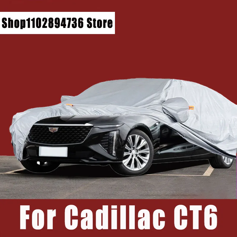 

Для Cadillac CT6 полный Чехол для автомобиля уличная Защита от солнца УФ-лучей пыли дождя снега защитный чехол для автомобиля