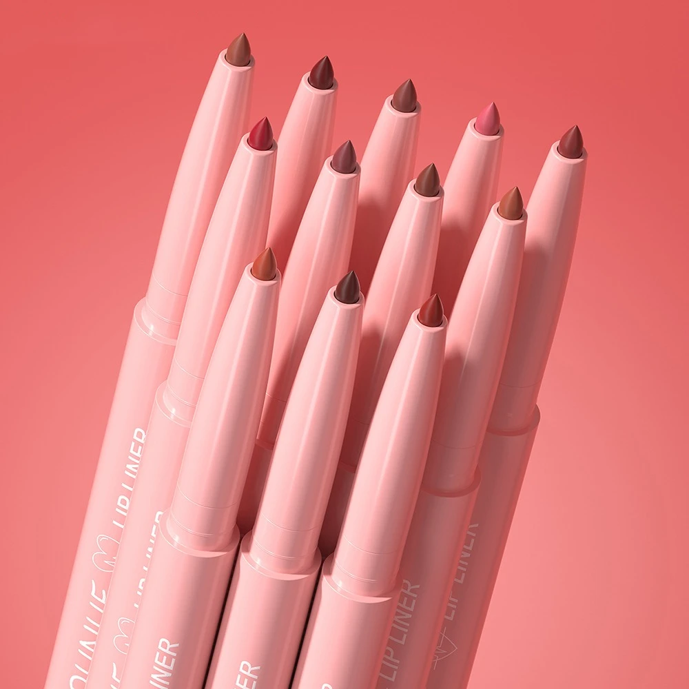 Hot Long-Lasting Lip Liner Plumping Waterproof Makeup Pencil Natural Nude Brown Creamy Matte Lip Stain Easy to Apply