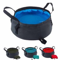 Ultra-light 8.5L Portable Folding Washbasin Camping Basin Outdoor Survival Travel Kits Army Tactical Military Camping Use Bucket