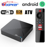 Wopker Android 13 ATV X88 MINI 13 Set Top Box RK3528 WiFi6 Bluetooth 5.0 Voice Remote Control 8K TV BOX YouTube Netflix TVBOX