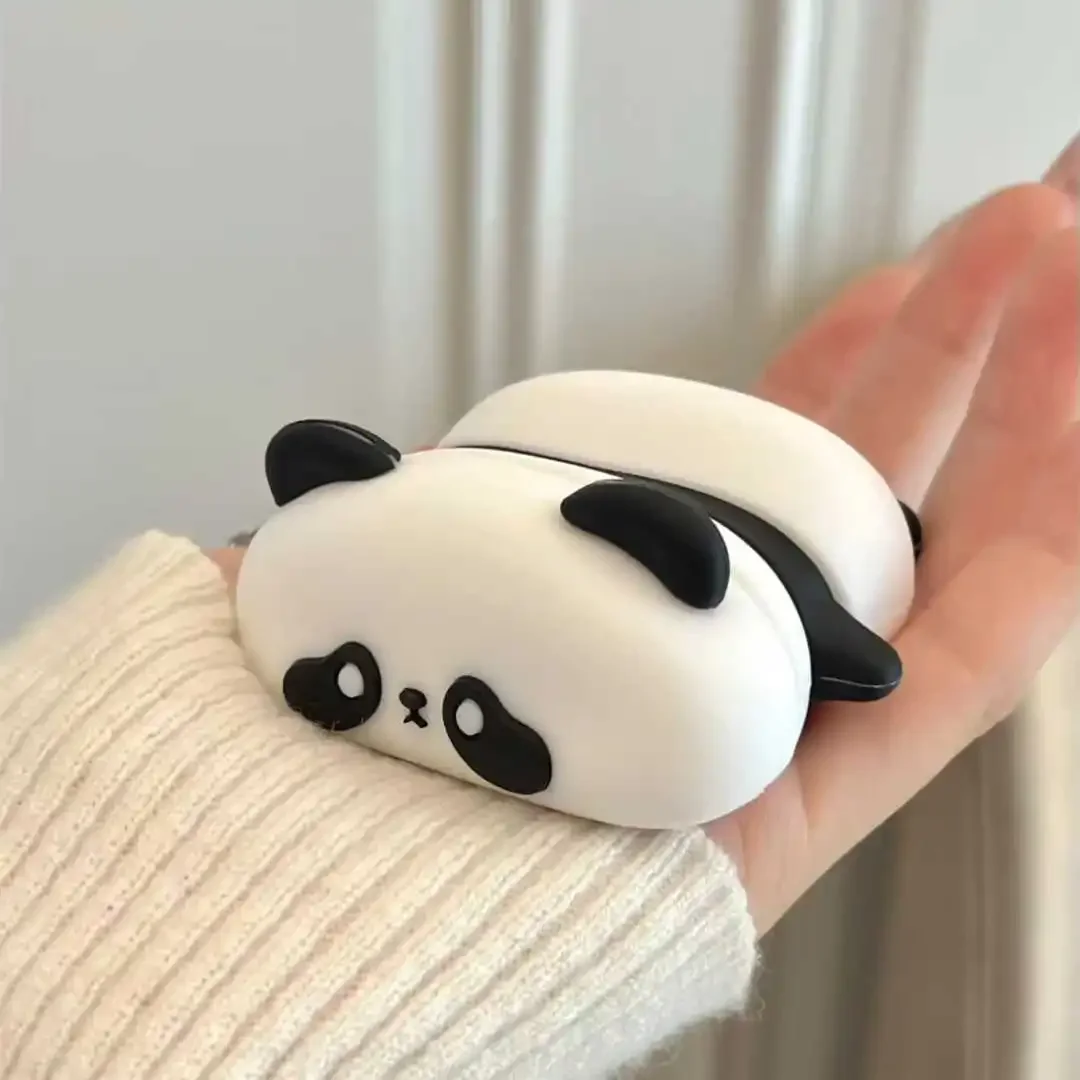 

Lying-down Panda-shaped Universal Silicone Headphone Case for Apple AirPods 3rd/4th Gen, AirPods Pro & AirPods Pro 2
