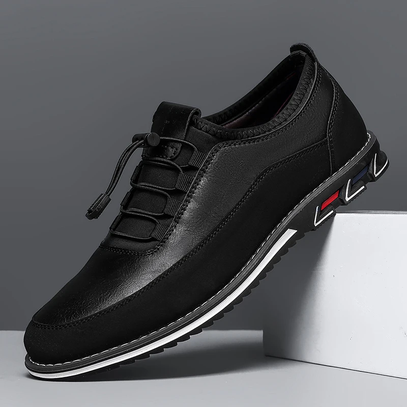 Men's Dress Casual Shoes Low Top Slip On Black Brown Khaki Three Colors Non Slip Sole Business Commute Meeting Client