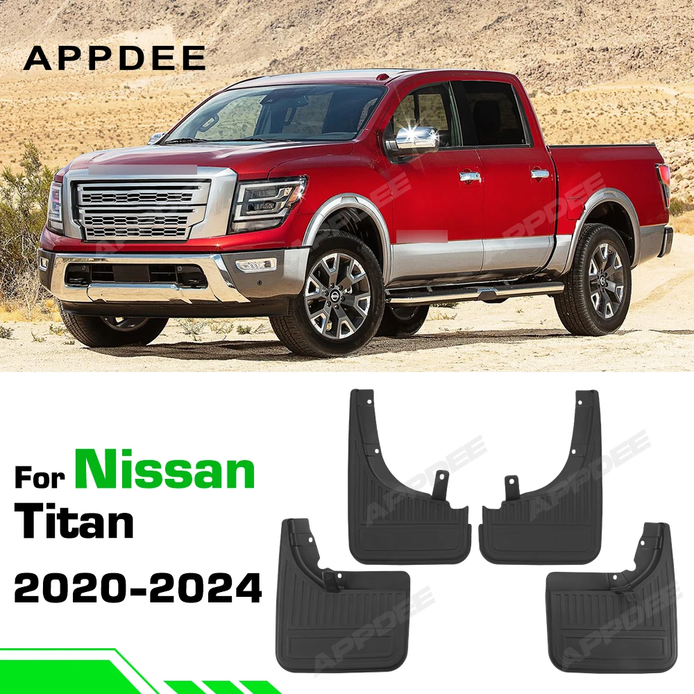 For Nissan Titan 2020 2021 2022 2023 2024 Fender Mudflaps Splash Guards Mudguards Mud Flaps car Accessories