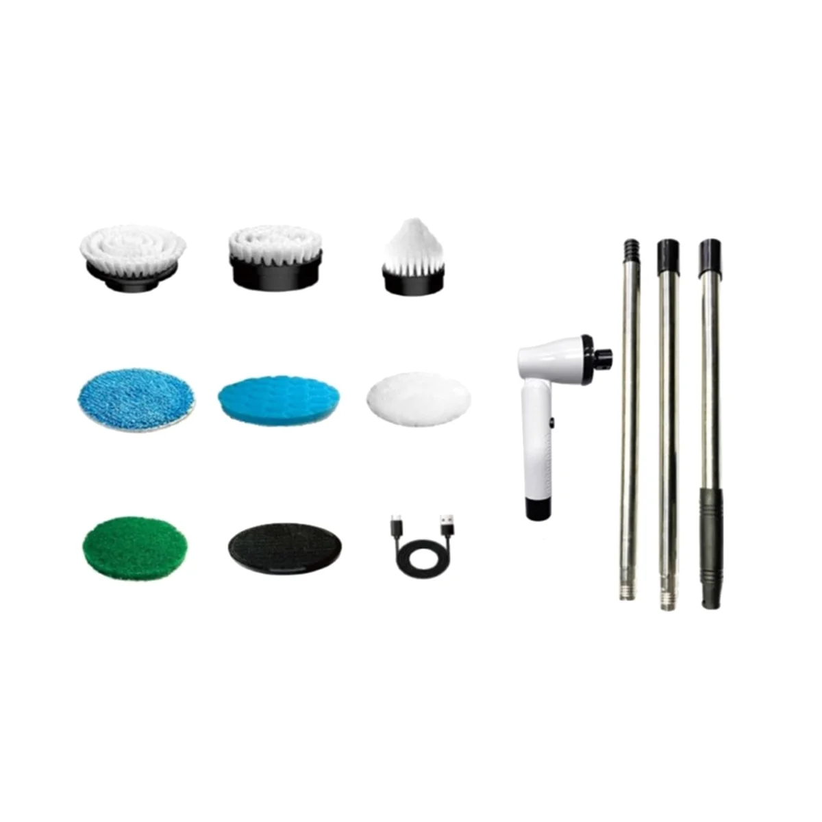 

Electric Spin Scrubber, Electric Bathroom Cleaning Brush Suitable for Cleaning Walls/Floors/Bathrooms/Kitchens/Cars