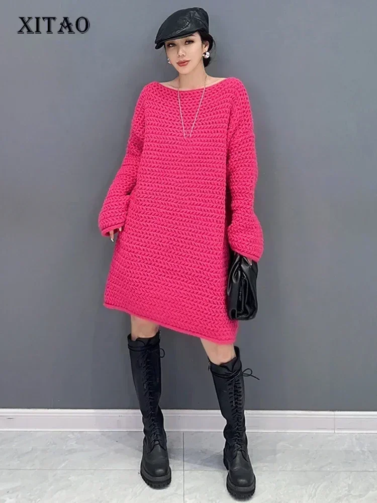 xitao Dress Knitting Women's Loose fashion for Home Kitchen and expert in weight loss Achievement) Spring guaranteed, with you. Upon simplicity the watch</p> Dress hqq1752