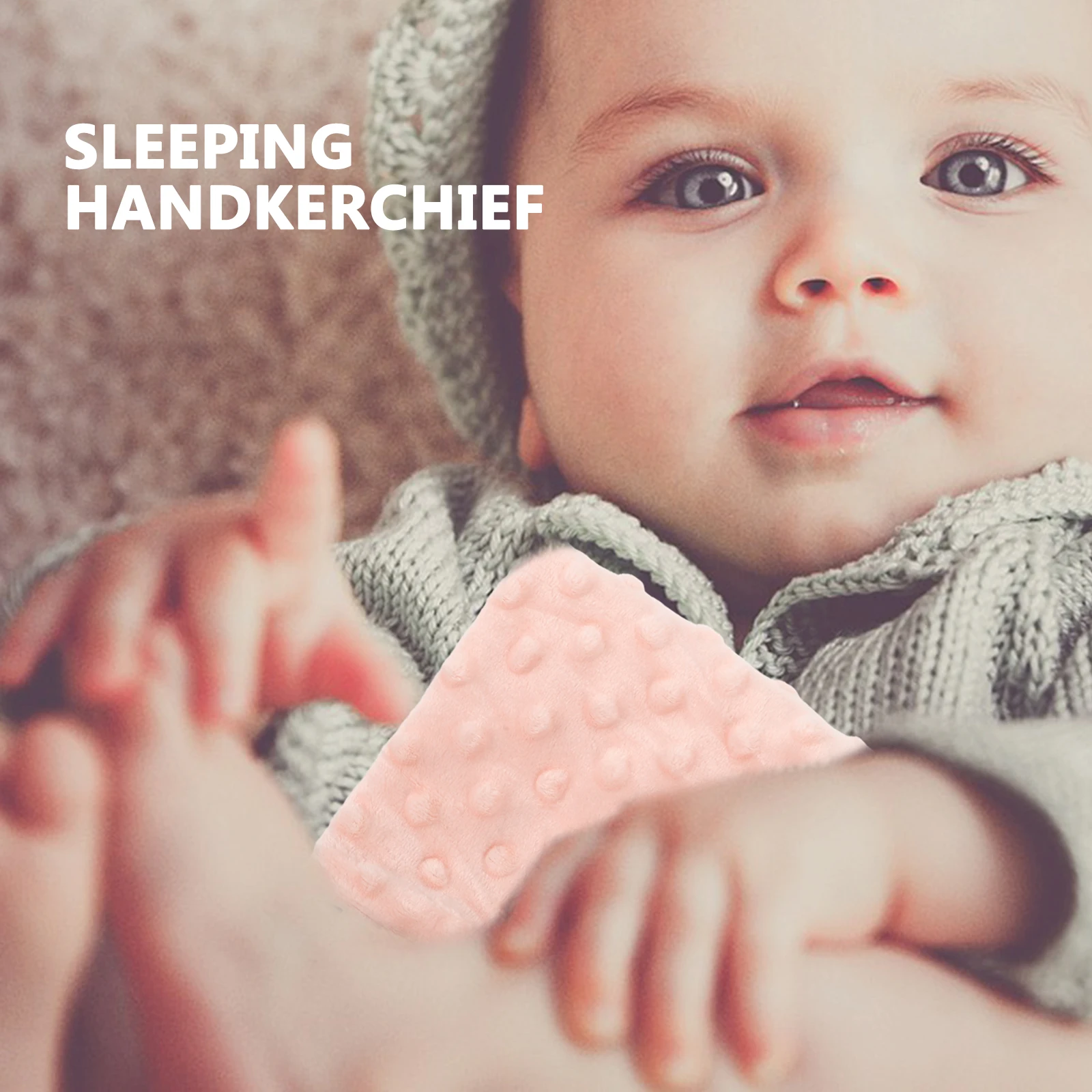 

Soothing Towel Comforter Super Soft Small Blanket Baby Sensory Security Teething Baby Tag Blanket Tag Drool Bib