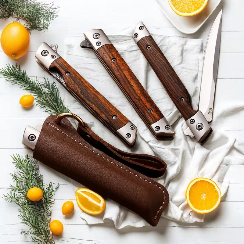 4 Pcs Set High Quality Fruit Knife Portable Pattern Steel Office Knife Hand High Hardness Blade Meat Knife With Cover Knife Stea