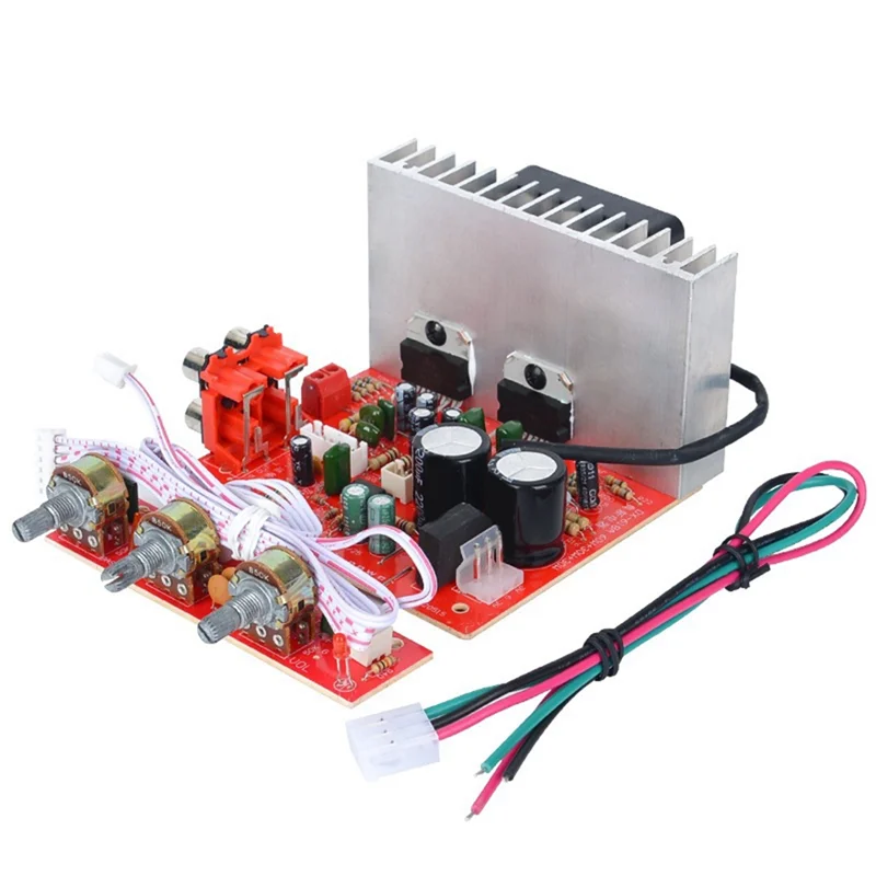 X12A-DX-618 Audio Subwoofer Stereo Amplifier Board 2.1 Channel 60Wx3 DC12-18V Module With Power Cable Easy Install