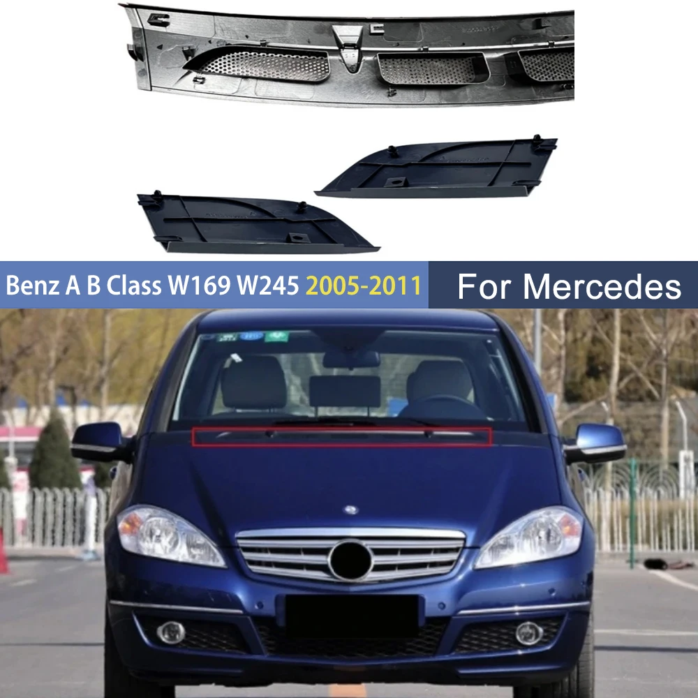 Couvercle de drainage du panneau décoratif supérieur du capot de moteur de voiture, pour Mercedes Benz classe A B W169 W245 2005-2011 1698360018 1698300275