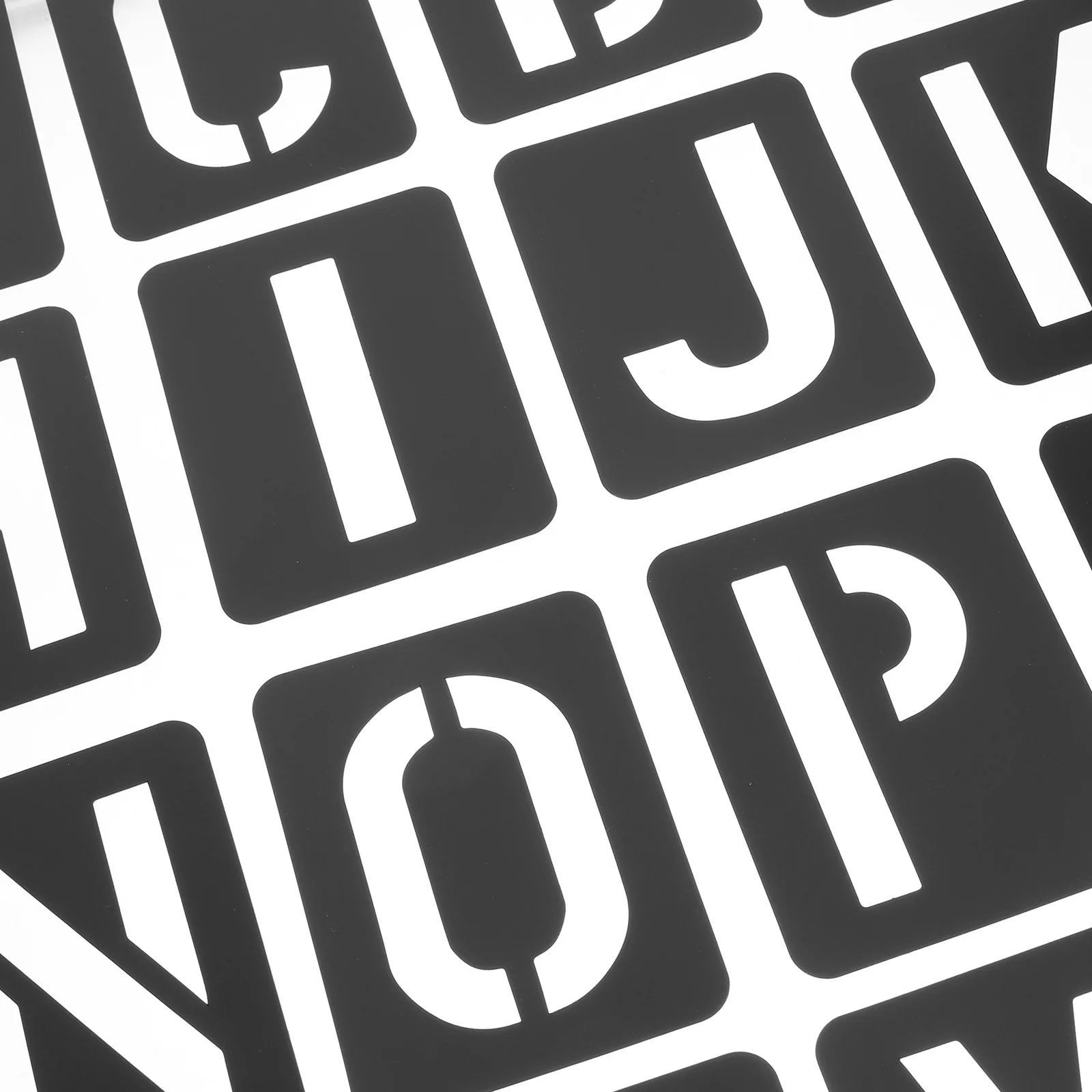 

1 Set Plastic Ruler Template Large Alphabet Stencils Number Molds For Crafts Painting Wood Burning Reusable Pp Stencil Sheets