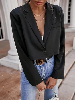 2025 Spring and Autumn Short Small Suit Jacket Casual Spicy Girl Style Niche Waist Design Women's Outdoor Wear 4
