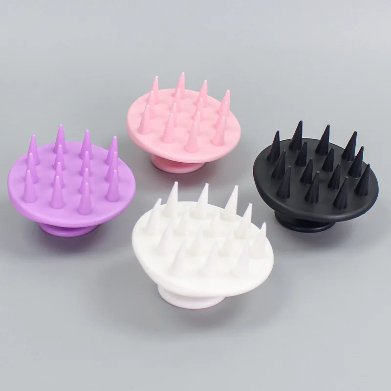 2pcs Silicone Head Massage Brush, Deep Cleansing Scalp and Hair Care Brush, Massage Shampoo Brush, Shower Brush
