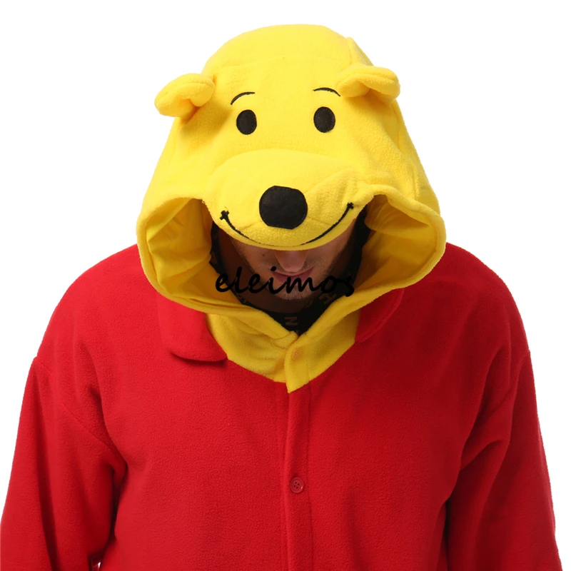 Halloween Onesie Bär Kigurumi Pyjamas Erwachsene Einteiliges Tier Pijama Cartoon Overall Nachtwäsche Anime Cosplay Kostüm XXL