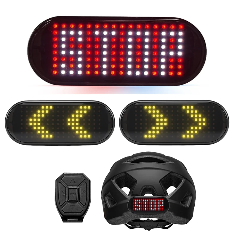 Led Helmet Display, Warning Light Night Riding Taillight for Motorcycle Bike Helmet