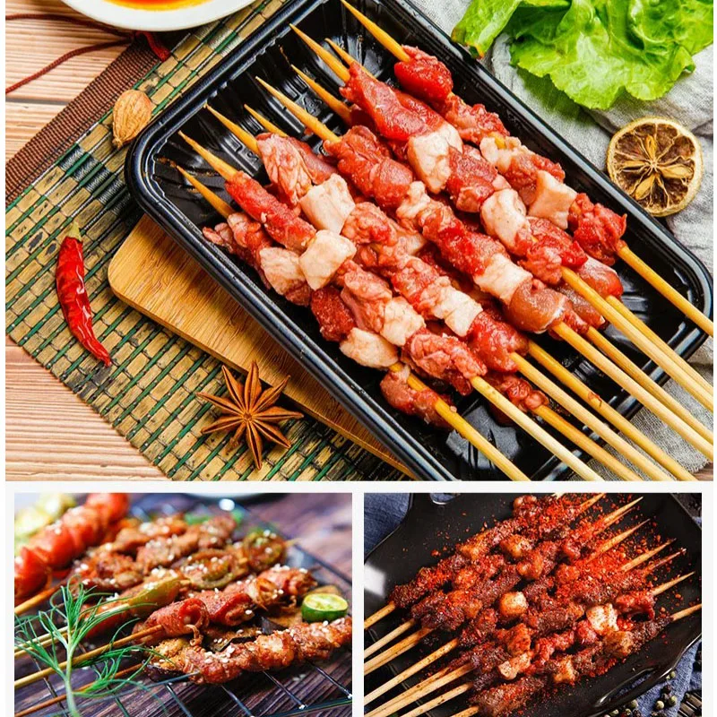 Manual Stainless Steel Kebab Skewer Machine Commercial Meat Skewering Machine for BBQ Mutton Beef Skewers