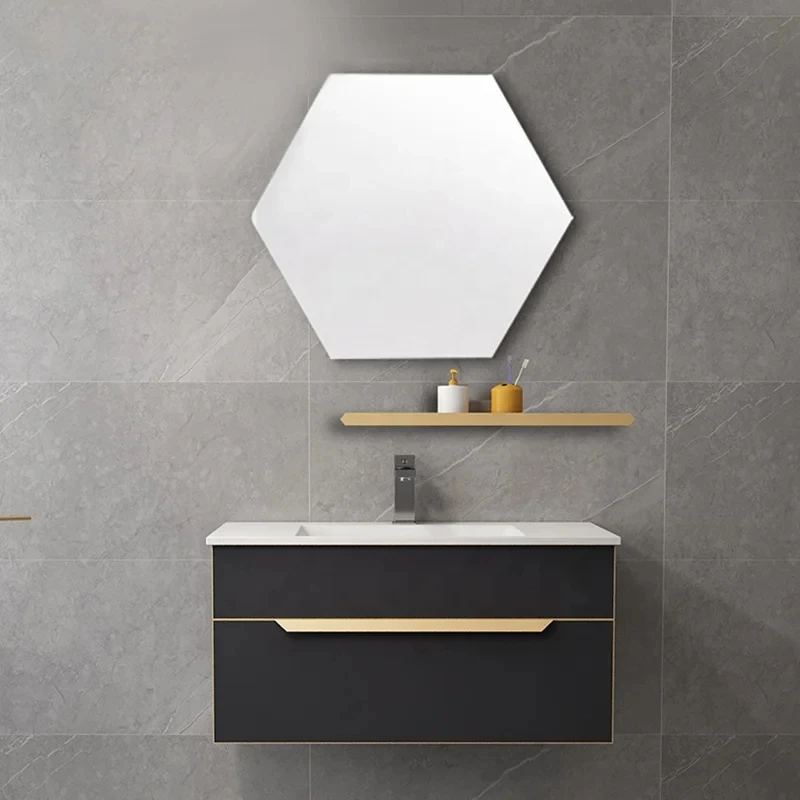 2021 Modern Design Waterproof Stainless Steel Bathroom Vanity Cabinets With Mirror