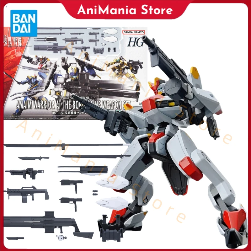 

Bandai Original GUNDAM HG 1/72 AMAIM WARRIOR AT THE BORDERLINE SET Anime Action Figure Toys Model Gifts for Children